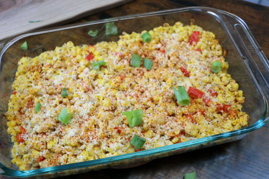 Easy Mexican Street Corn Casserole