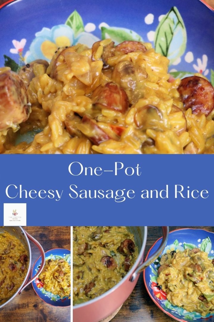Cheesy and delicious, this one-pot sausage and rice is a quick and easy weeknight dinner for the whole family. All you need is a few pantry staples, 30 minutes, and you will have a new family favorite dinner!