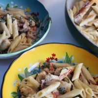 Creamy bacon chicken pasta