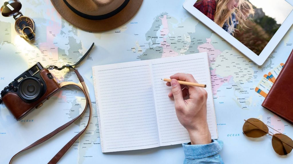 Instagram travel Keep A Journal To Use Later For Blog Content