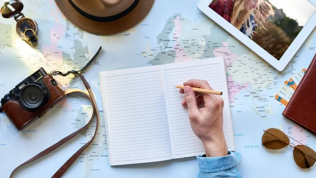 Instagram travel Keep A Journal To Use Later For Blog Content