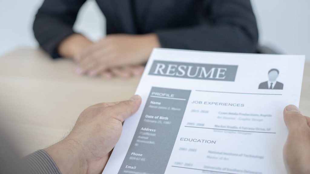 Resume standout