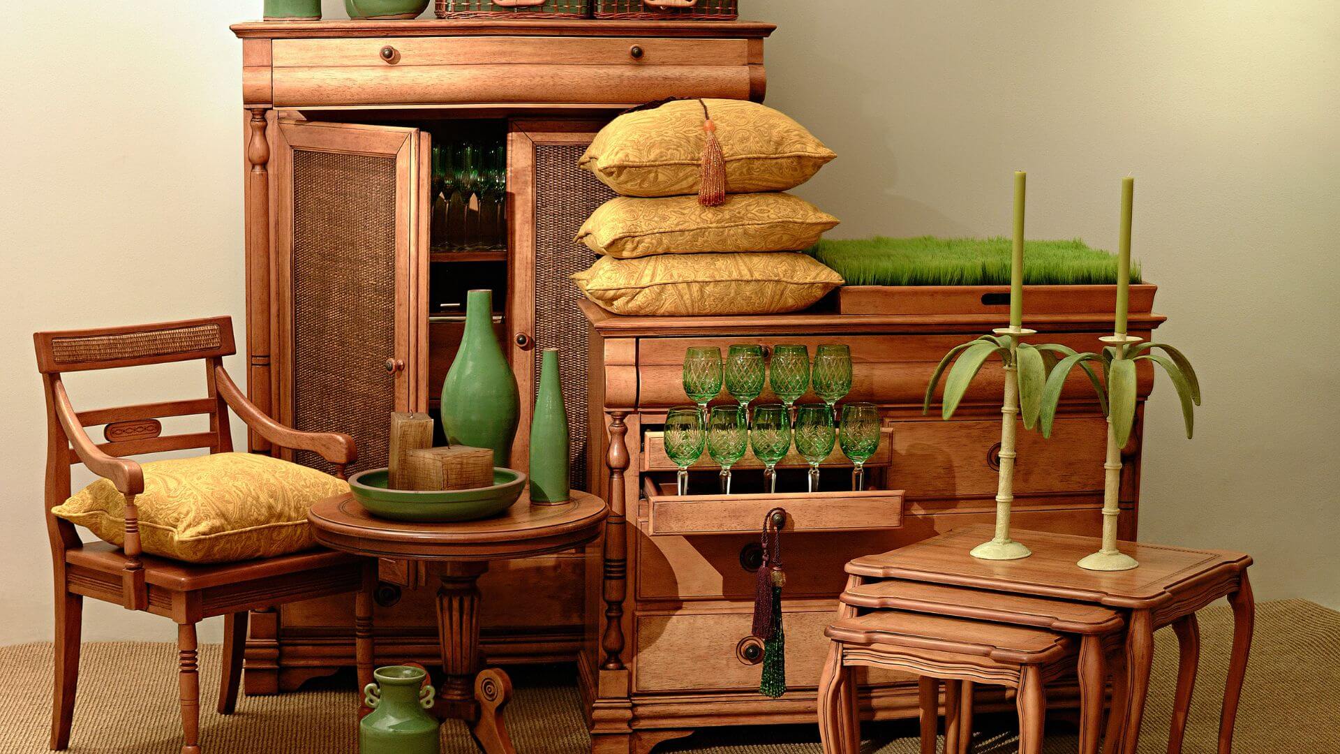 Statement furniture is pieces that make a bold visual impact in a room. They can be used to add drama and make a space feel more luxurious and elegant.