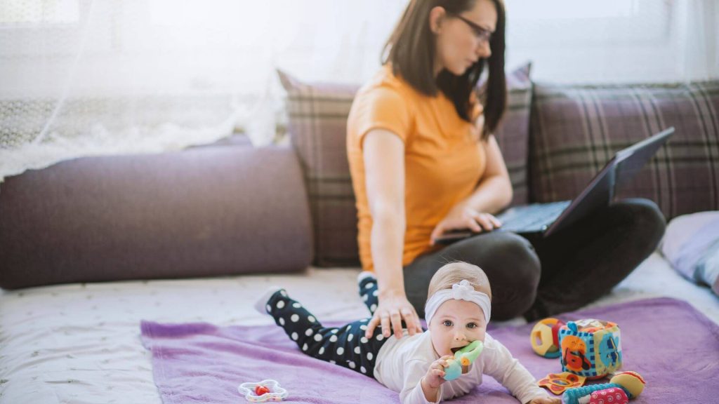 A very popular and easy job to get as a stay-at-home mom is a freelance writer