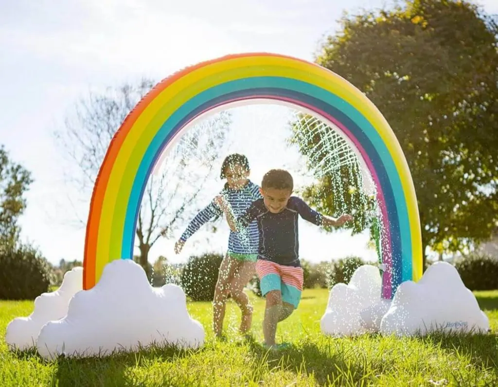 rainbow sprinkler outdoor gifts