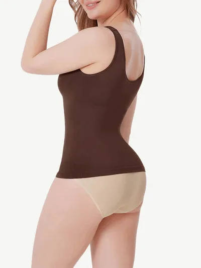 Seamless shape vest with tummy control