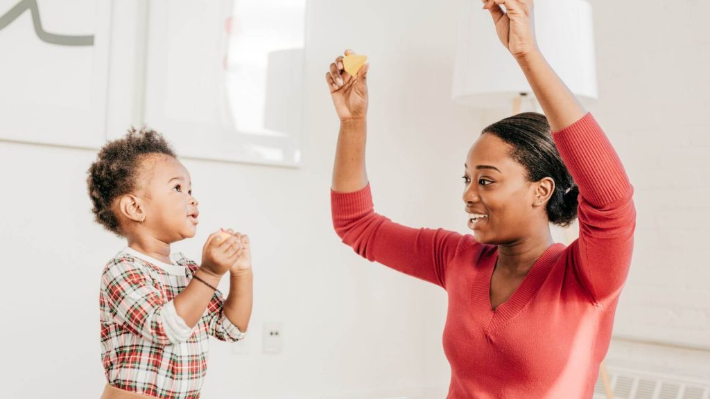 mom and toddler daughter