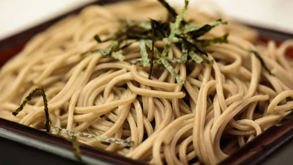 Cold soba noodles          