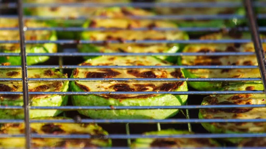 Grilled halloumi with lemon zest