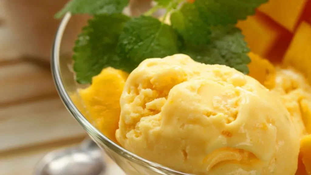 Mango sorbet