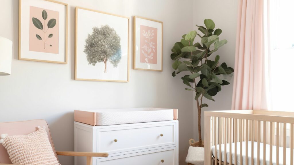 baby girl nursery wallpaper