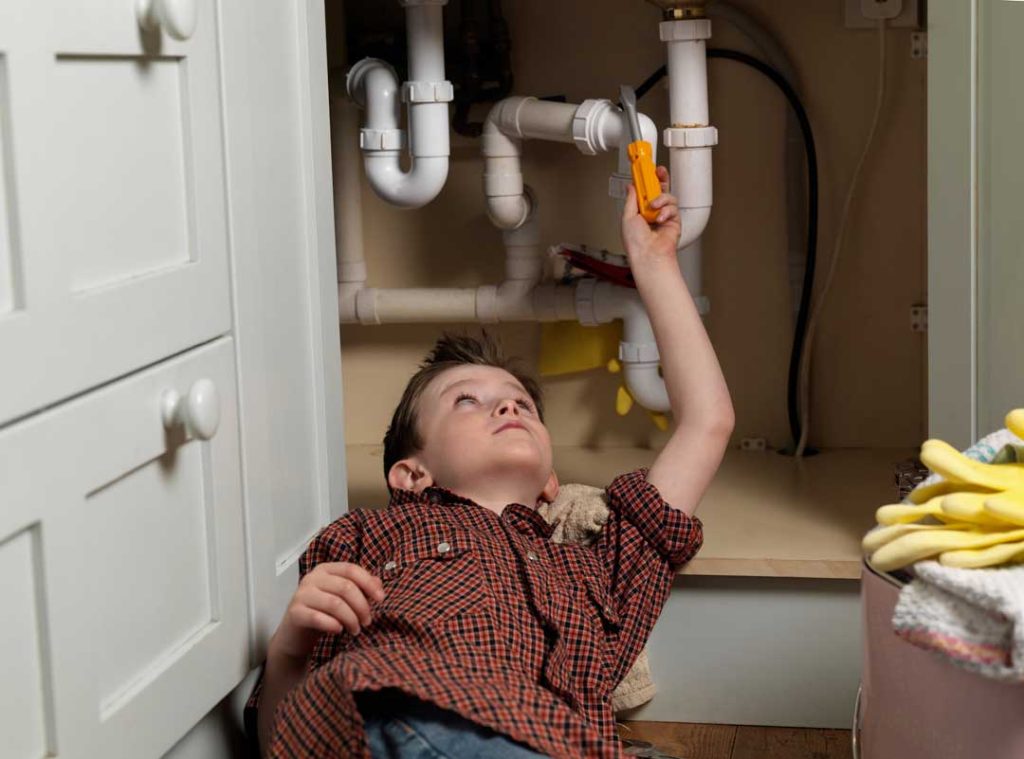 Check for leaky pipes