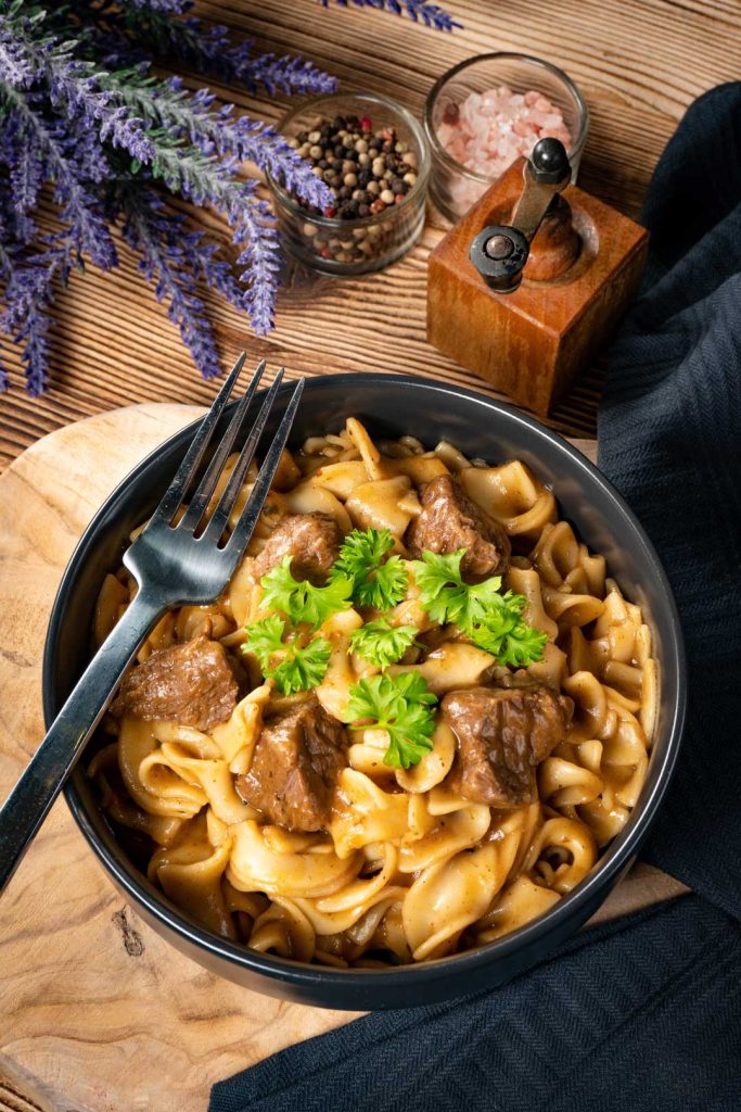 Grass-Fed Beef Stroganoff