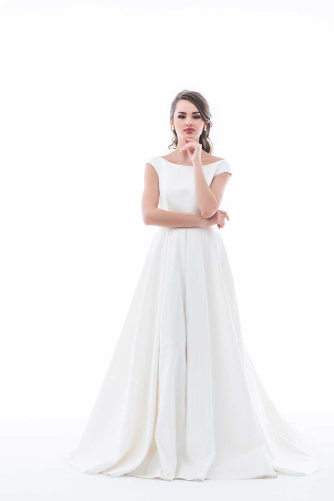Jacquard Maxi Bridal Gown
