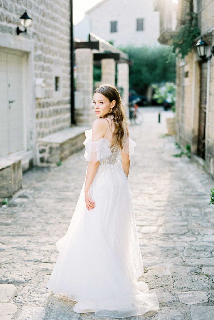 Ruffled Tulle Maxi Dress