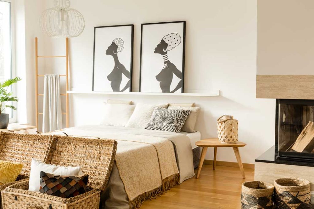 modern bedroom wall decor