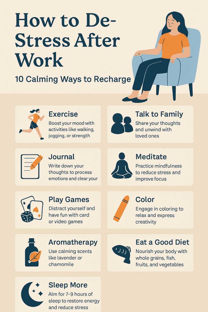 10 Simple Ways to Unwind After Work Stress
