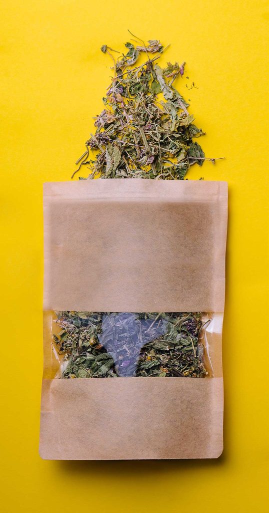 Discreet stash bag with compartments for cannabis and accessories
