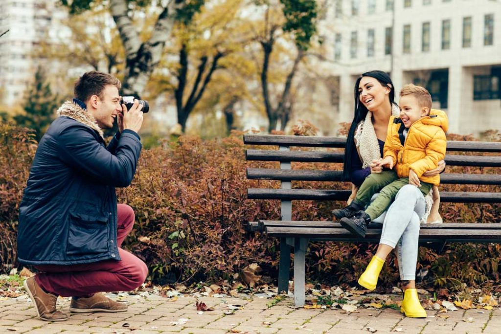 Examples of different types of family photography sessions