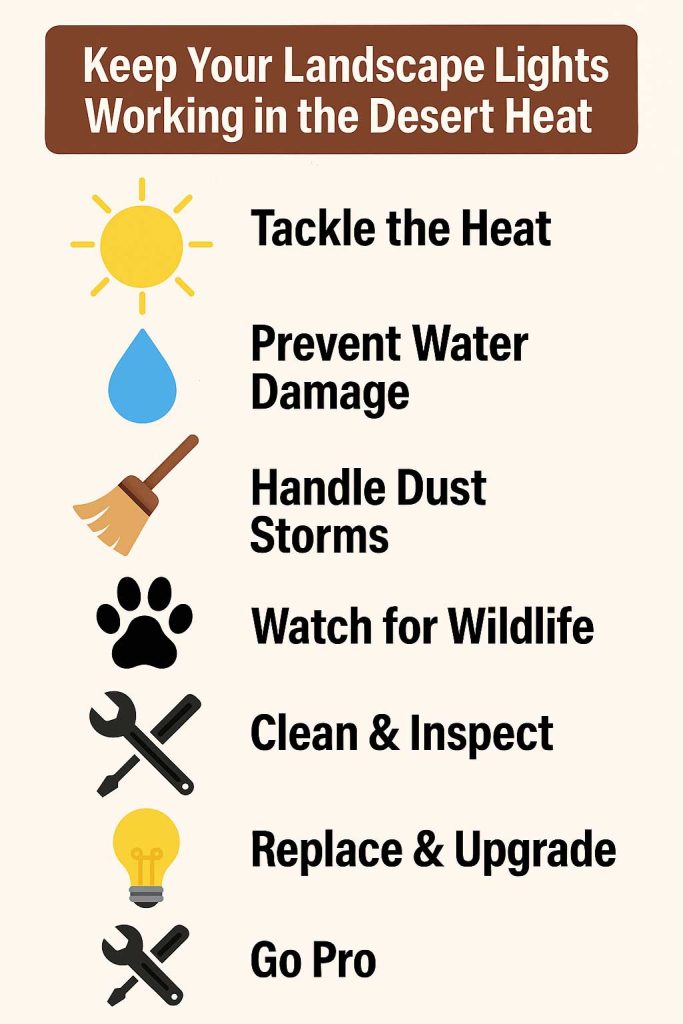 Keep Your Landscape Lights Working in the Desert Heat