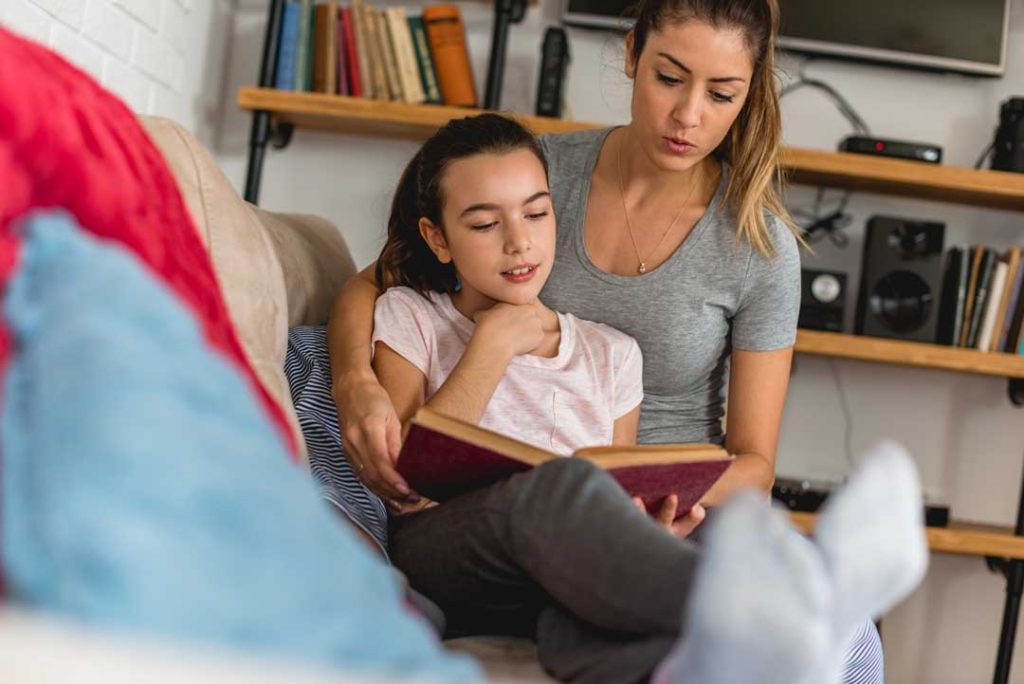 Parent demonstrating tech balance for teens
