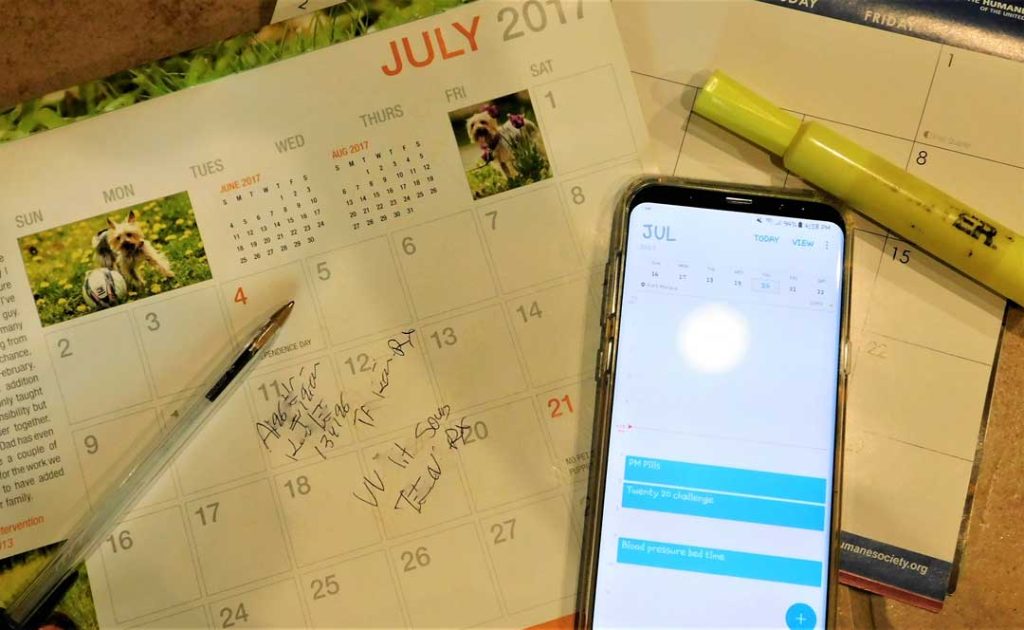 Social media manager scheduling posts and tracking engagement