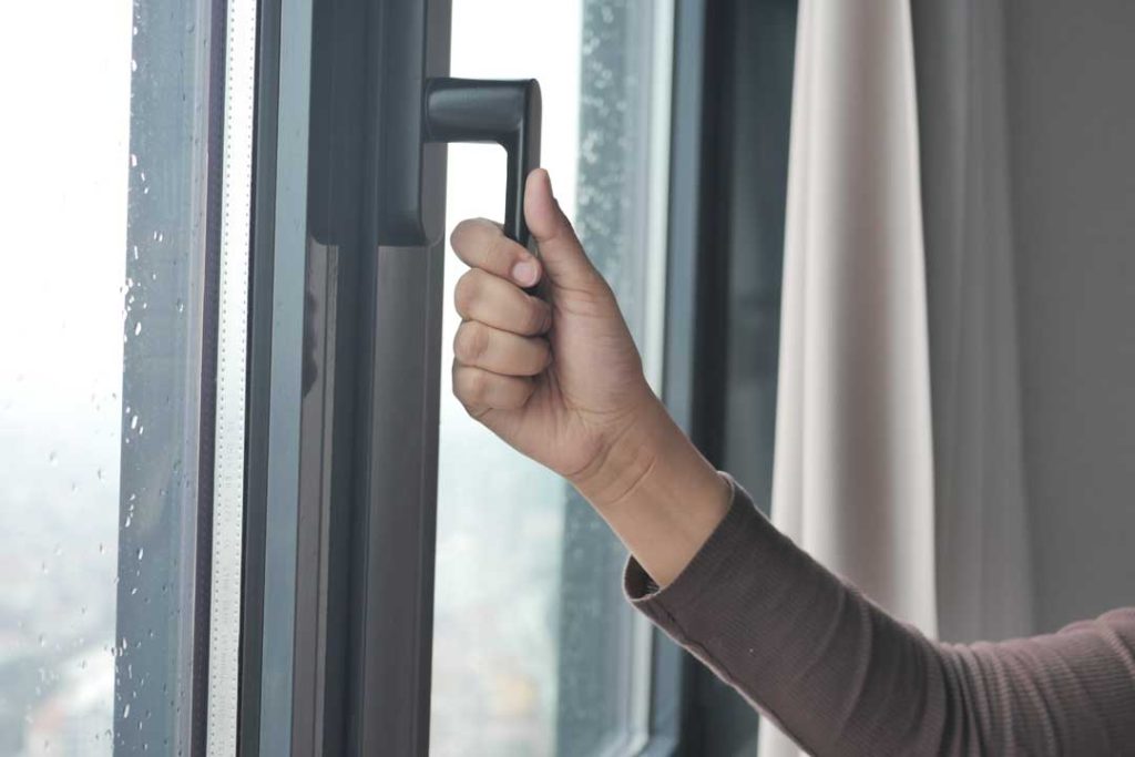 Securing windows for storm safety