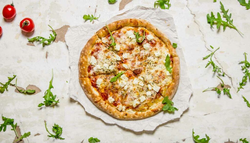 Hot Honey & Goat Cheese Pizza