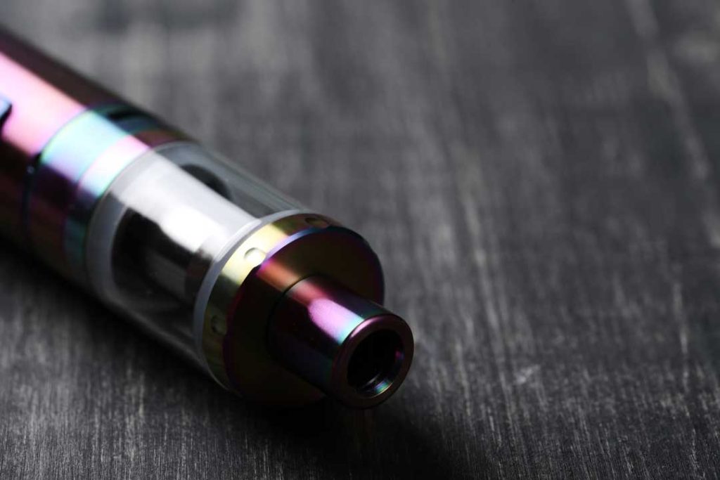 close-up of a BudPop vape pen