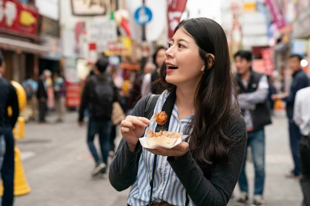 Practicing food safety while traveling and trying local cuisine