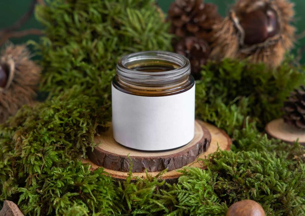 small jar of natural chest rub