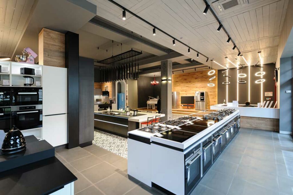 KraftMaid semi-custom kitchen display