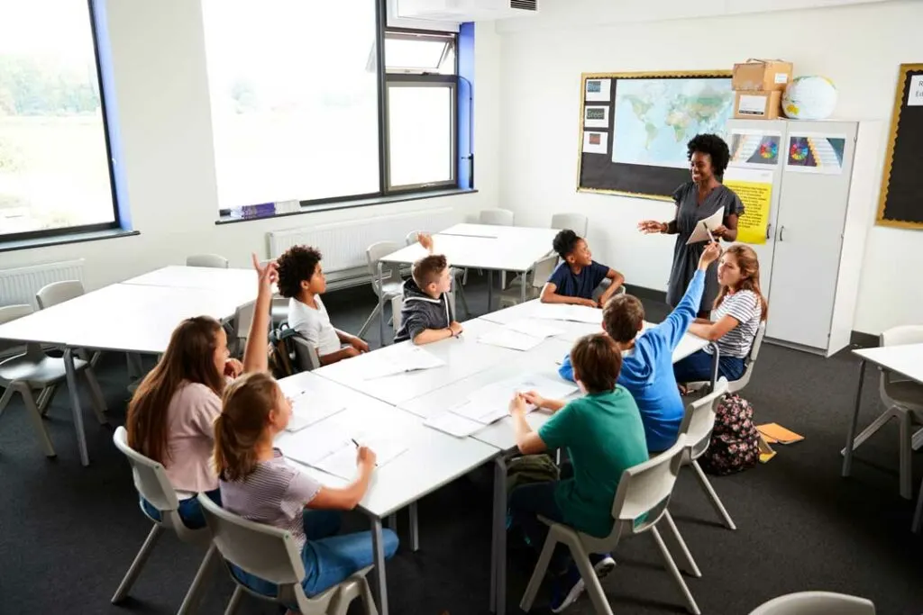 Inclusive classroom environment celebrating cultural diversity