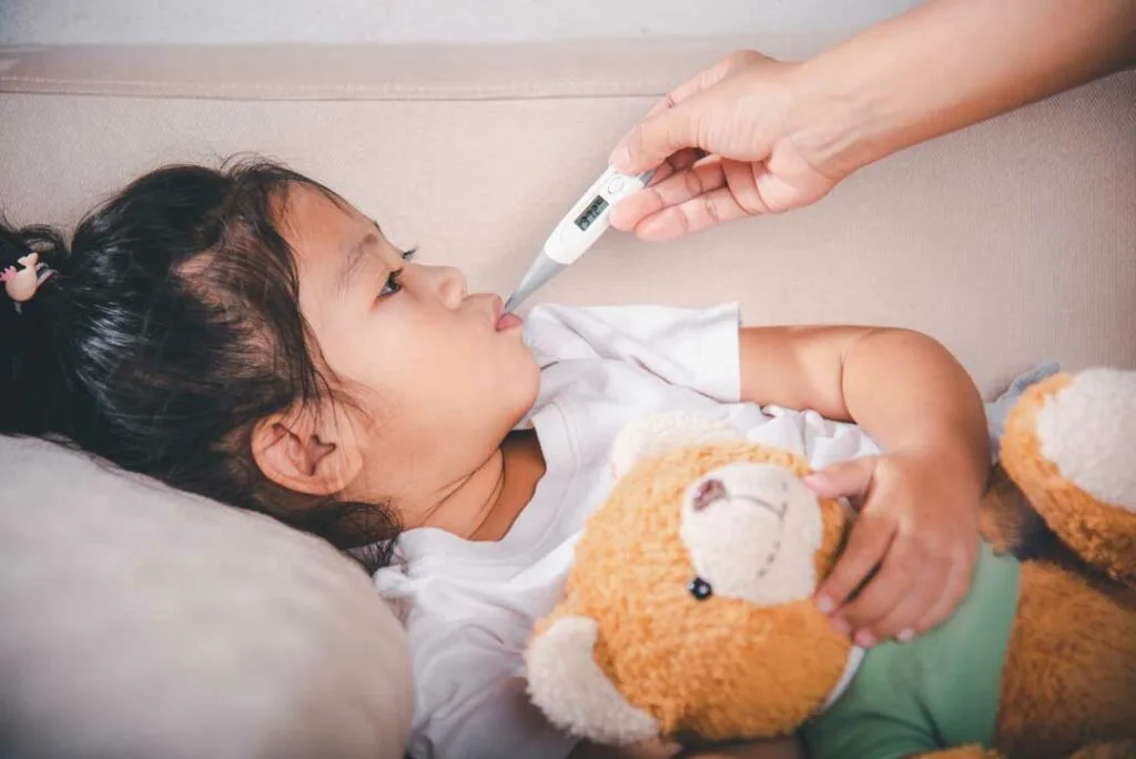 dengue symptoms in kids with fever and fatigue