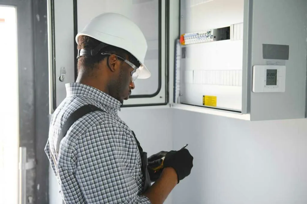 Electrical system safety inspection by professional