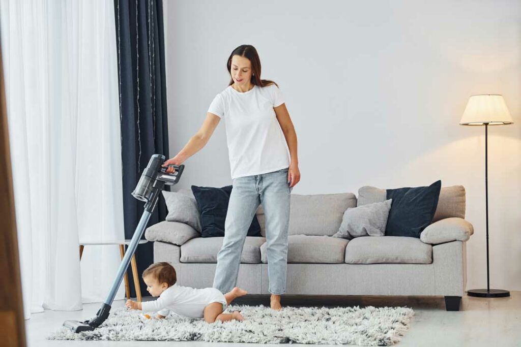 family-safe cleaning routines