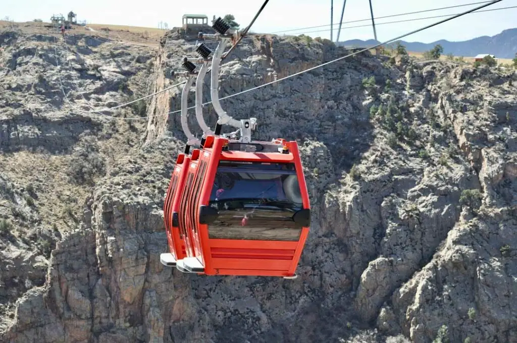 Flying Aerial Tram to Mount Olympus