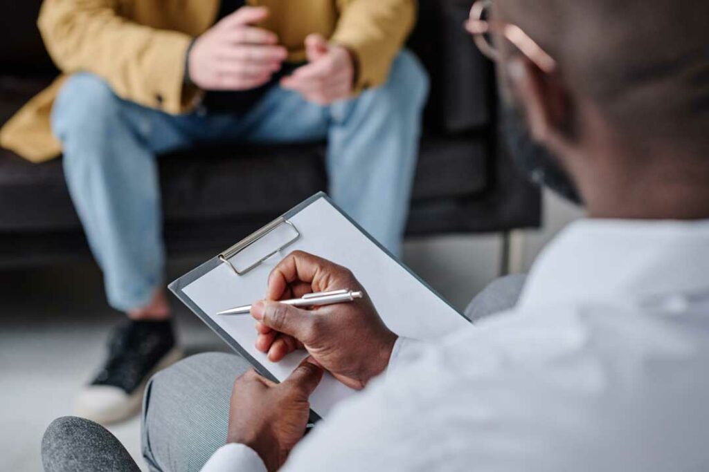 Therapist Writing Letter