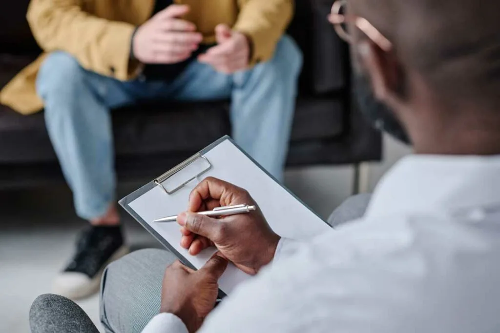 Therapist Writing Letter