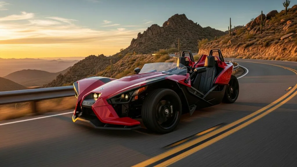 driving a Polaris Slingshot